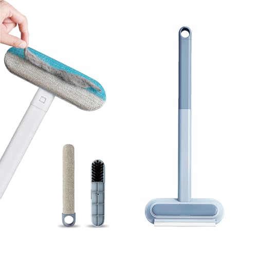 BaraRose ペット用抜け毛クリーナー 猫の毛取り 抜け毛取り 猫の毛取りブラシ 抜け毛 ワイパー 4in1 毛玉取り 抜け毛取りクリーナー 猫用 抜け毛取り 用品 ペット毛対応 猫毛髪掃除 犬用 カーペット シート ソファー適用 布団 衣類繰り返し使用可乾湿両用絨毯