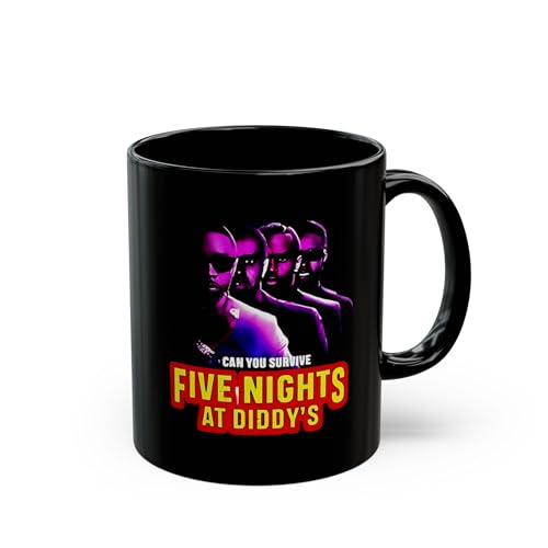 Funny Five Nights At Diddy's House Mug, Meme Mug, Novelty Graphic Mug, Gift for Gamer, Pop Culture Mug