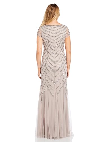 Image of Adrianna Papell Beaded Covered Gown