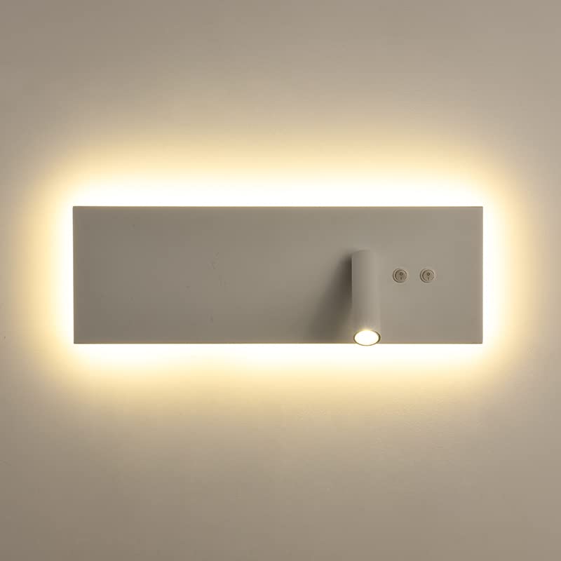 Lámpara de Mesa Lámpara de pared LED y Negro cálido 3000K Arte de Hierro Lámpara de pared Simple Moderna 9W 630Lm Adecuado para dormitorio Pasillo Sala de estar Entrada Decoración