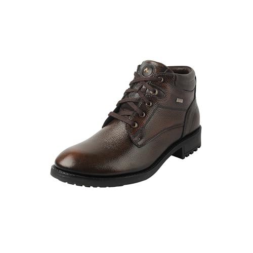 Image of Metro Men's Black Leather Lace-Up Ankle Boots