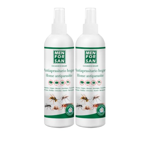 MENFORSAN Antiparasitario Hogar, Insectos, 250 ml - PACK de 2 (El embalaje puede variar)