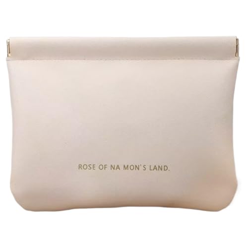 Bolsa de almacenamiento para llaves de piel sintética para auriculares, almacenamiento compacto con cierre de resorte a presión para monedero, viajes, hogar, amigos, colegas