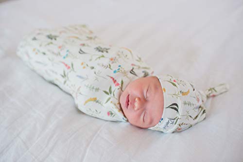 Baby Beanie Hat Top Knot Stretchy Soft"Aspen" by Copper Pearl4