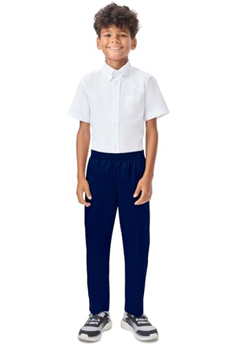classroom uniforms pull-on pant with boxer elastic waistband for girls and boys
