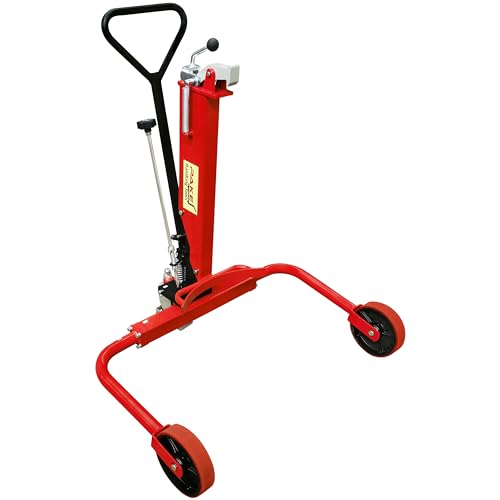 Hydraulic Drum Truck, 550lb, for 55 Gal, Rim Catch, 33-1/2