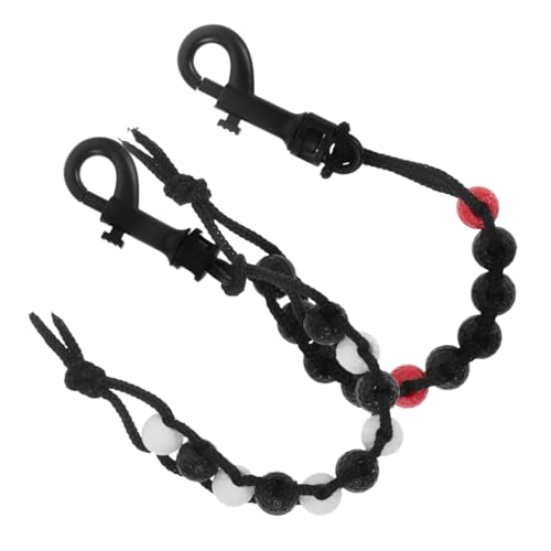 EXQUIMEUBLE 2個ゴルフショットカウンター手首式スコアラー 軽量耐久プラスチック ナイロン製 スライド式ビーズ採点 コンパクト携帯用 にゴルフ用品