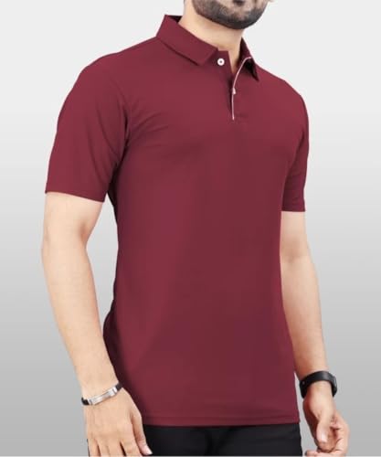 Image of T-Shirt for Men's | Regular Fit Polo Casual Stylish | Half Sleeve T Shirt