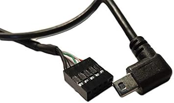 Mini USB RGB Cable for 4-Pin Connector CPU Cooler Fan Corsair H80 H80i H80i GT H100 H100i H100i GT H100i V2 H110i H110i GT/GTX (Cable Length: 2ft (0.6 Meter))