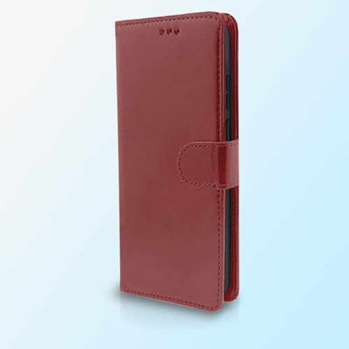 Image of Pikkme Realme 10 Pro Plus 5G Flip Cover Leather Finish | Inside TPU with Card Pockets | Wallet Stand and Shock Proof | Complete Protection Flip Case (Brown)