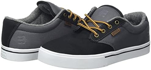 Etnies Men's Sneaker Skate Shoe, Black Grey Gold, 7 | Image 6