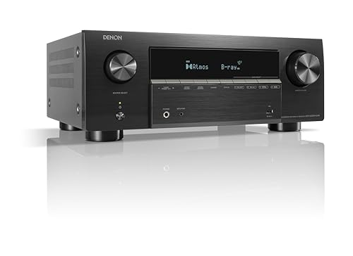 Denon AVR-X2900H DAB 7.2-Kanal AV-Receiver, HiFi Verstärker mit Dolby Atmos, DTS:X, 6X HDMI 2.1 (8K) Eingängen und 2 Ausgängen, Bluetooth, DAB+, WLAN, AirPlay 2, HEOS Multiroom