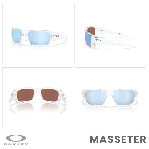 Oakley OO9486 Masseter Rectangle Sunglasses For Men+ Bundle Accessory Leash Kit, Microfiber Pouch3