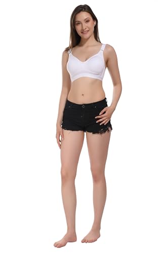 Image of Viral Girl Women's Wire-Free Cotton Hosiery Bra | Non-Padded, Full Coverage, Adjustable Straps | Soft Comfortable Innerwear with Hook & Eye Closure for Everyday Use