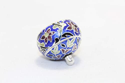Bibelot en argent sterling 925 noir ciselé main pour décoration chic - 6