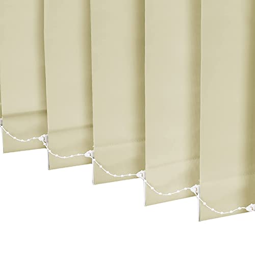 Stores Bandes Verticales Stores Verticaux à 100% Occultants, Stores Verticaux de Fenêtre de Décor de Protection UV Économiseur D'énergie Isolé Thermique de Tissu de Lamelle de 3in