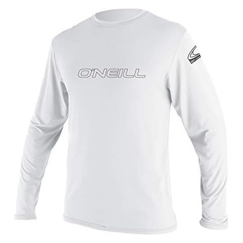 O'Neill Wetsuits Herren Basic Skins L/S Rash Tee Vest, White, XS Cover