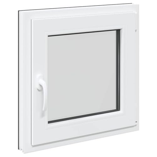 Fenêtre de sous-sol haut de gamme RISOR 60 x 60 cm en PVC anthracite - 2