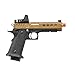 Lancer Tactical Heracles Hi-Capa Gas Blowback Airsoft Pistol with Reflex Red Dot (Black/Tan)