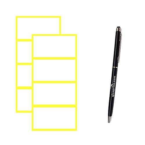 Etichette adesive lucide bianche di alta qualità per ufficio scuola cucina flipper penna touch 50 X 25 MM 500 ETICHETTE