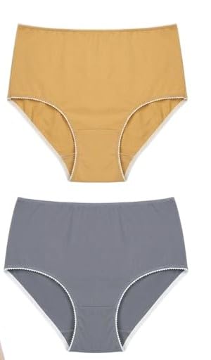 Women's High Waist Maternity Panties Pack of 2 | Soft Cotton Stretch Pregnancy Underwear-image-11