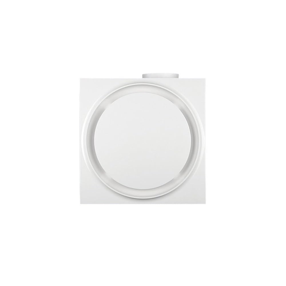 Zephyria Aspiratore da bagno silenzioso con luce, Ventilatore di ventilazione ultra sottile da 4 cm integrato nel soffitto in cartongesso for bagno e cucina, per garage, soffitta e pollaio