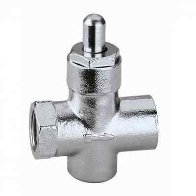 846002 Rubinetto portamanometro gas, con pulsante di apertura 1/4' CALEFFI