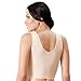 Annette Post Surgery Bra for Women – Front Closure, Seamless, Strapless, Longline, Compression and Wireless Sleep Brassiere – Full Coverage Gym and Sports Bra for Women – Beige, Large-X-Large
