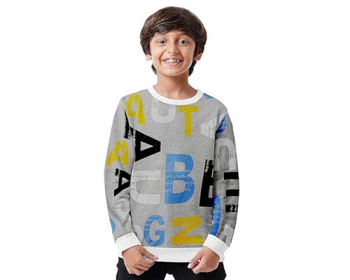 Image of Clotth Theory Boys Cotton Round Neck Full Sleeves Sweatshirt for Light Winters