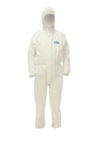 Kimberly Clark 99700 Kleenguard A45 - Traje protector transpirable para manchas y partículas con capucha - XXXL - Blanco (Paquete de 25)