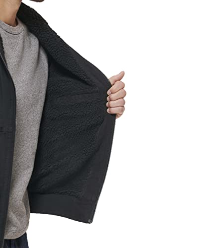 Image of Levi's mens Workwear Cotton Canvas Hoody Bomber Jacket (Regular & Big & Tall Sizes)