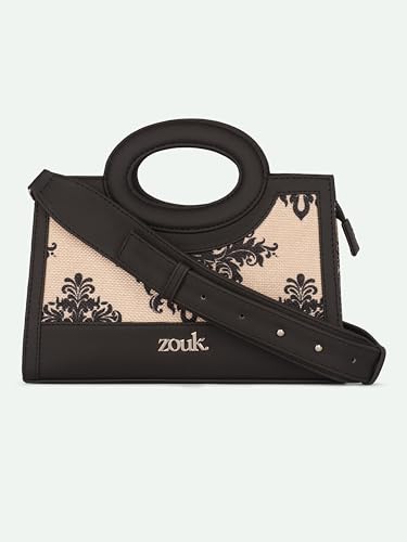 Image of ZOUK Zoe Sling Bag | Stylish Women's Crossbody Bags | Purse | Detachable Strap | Water-Resistant | Trendy Girls Side Bag | Compact & Chic