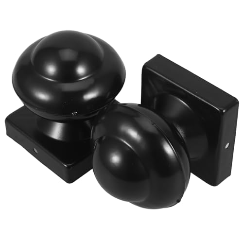 Tapas de hierro para postes de cercas 80x80 mm cubiertas negras de 0.8 mm para exterior