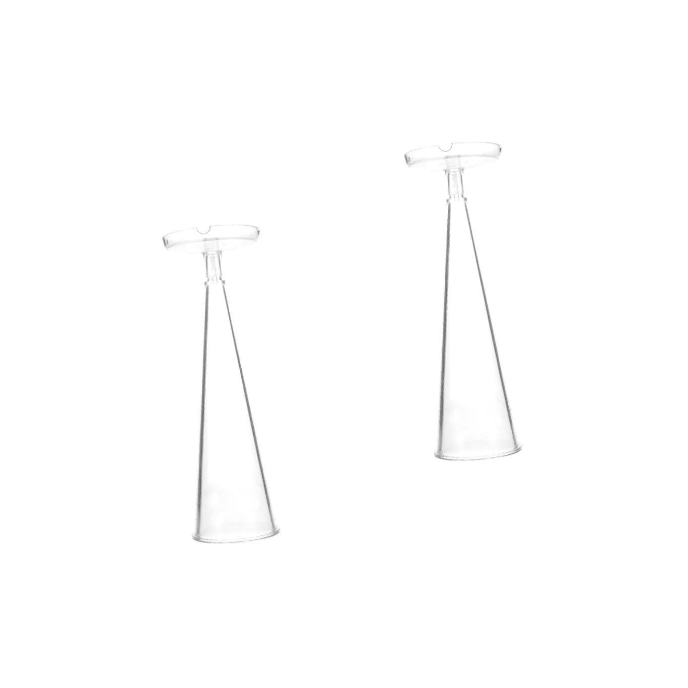 Uonlytech 2 Piezas Molde de vela cónica forma moldes molde de vela aromática soja cono molde para portavelas de té molde portavelas fabricación de velas el plastico