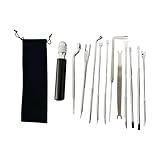 Amagogo Klavierregulierungs-Werkzeugset, Reparatur-Werkzeugset, Zubehör, Wartungsausrüstung, professioneller Metall-Capstanschraubenschlüssel, 12 Stück