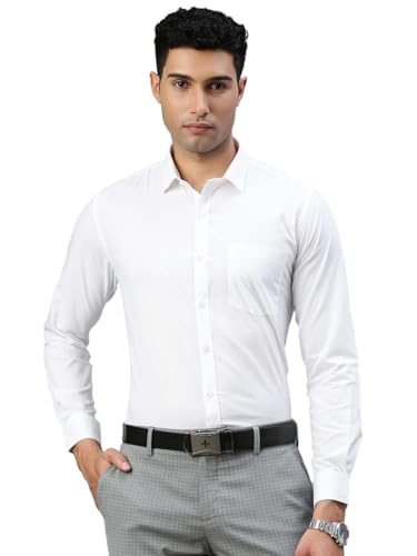 Image of RAMRAJ COTTON Men Full Sleeve Shirt | Prestigious Fit | Elegant Daily Formal Wear