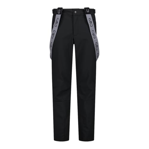 Interno: ghetta antineve CMP Salopette da Sci in Softshell da Uomo, 34W4367 (Nero, 48)