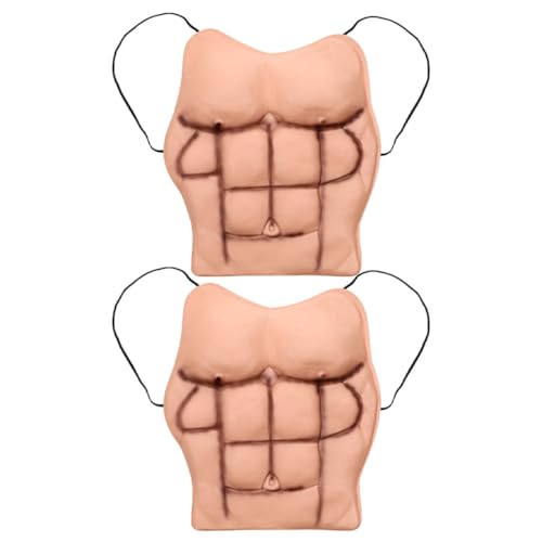 Músculos falsos de Eva realistas para hombre accesorios de disfraces Holibanna