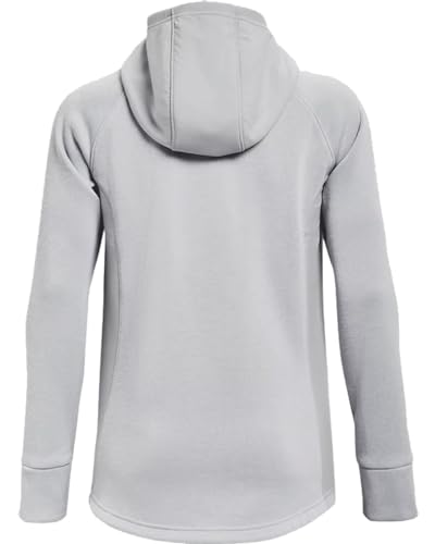 Under-Armour-Womens-Full-Zip-Swacket-Jacket-Mod-GreyWhite-Size-Large