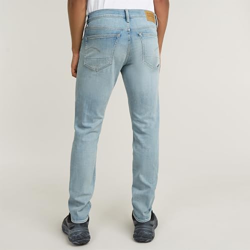 G-STAR Raw - Mens 3301 Slim Jeans, Color Sun Faded Mirage Blue, Size: 27W x 32L2