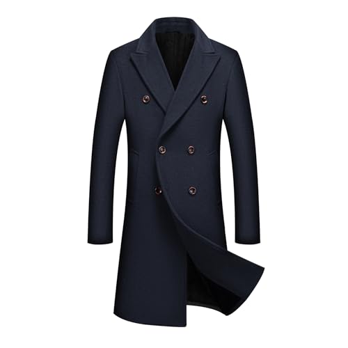 Allthemen Cappotto Uomo Lungo Invernale Parka Calda Trench Coat di