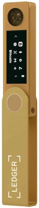 Nano X Crypto Hardware Wallet Bluetooth, Bitcoin Wallet, Secure Buy, Manage & Grow Bitcoin, Ethereum & Digital Assets Gold