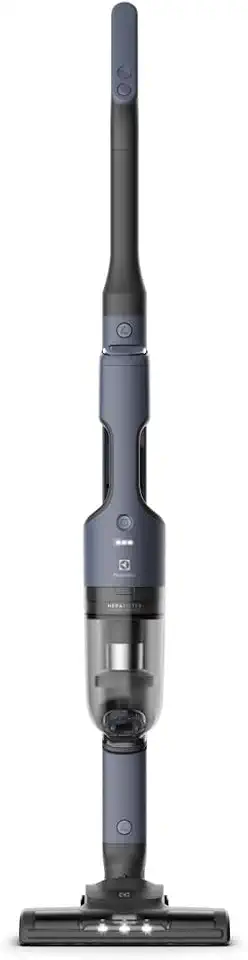 Electrolux Aspirador de Pó vertical portatil bateria Ergorapido 2 em 1 luz frontal LED 30 min escova rotativa aspira escova capacidade 950ml ERG019 Bivolt Azul