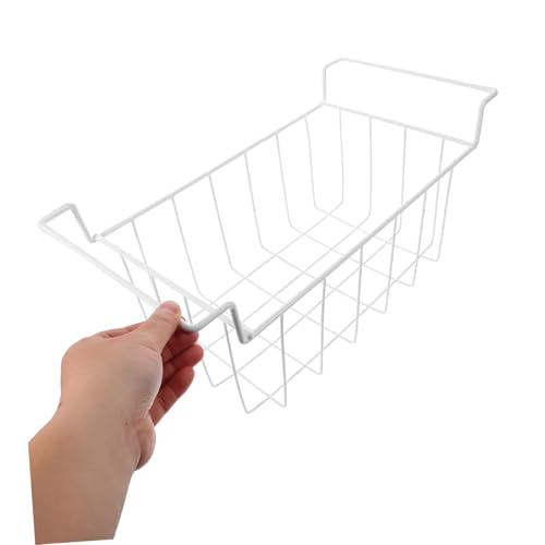 Cesta colgante para congelador Mobestech con rejilla de hierro blanco 4
