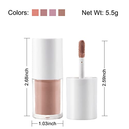 Liquid Blush For Cheeks, Cream Blush Makeup Dewy Face Blushes, Lightweight Breathable Velvet Mousse, Long Lasting, Smudge Proof, Natural Soft Cream Liquid Blush #04 Cinnamon Milk #TOP6