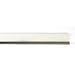 Tanis Brush MB760272 Strip Brush with 5/16" Type #7 Stainless Steel Backing, White Polyester Bristles, 72" Overall Length, 1" Trim Length, 0.008" Bristle Diameter