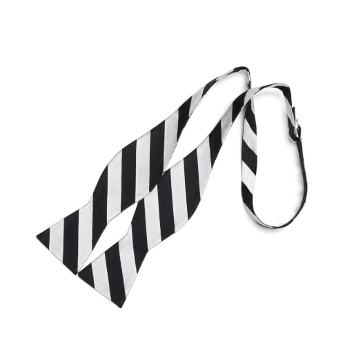 Image of 100% Silk Mens Bowtie Self Tie Bow Tie Bowtie Tuxedo Wedding Solid Color Formal Bow Ties for Man Many Colors