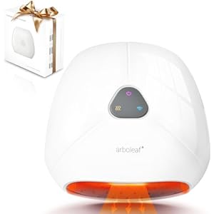 arboleaf Hand Massager with Heat & Compression, Rechargeable Finger Massager, Cordless Electric Hand Massagers, Adjustable Intensity for Custom Comfort, Portable Massage for Hands & Fingers