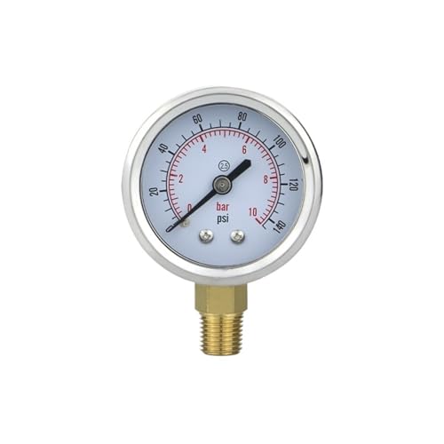 Manomètre de pression glycérine 0-40 bar raccord laiton M14x1.5 pour circuit eau gaz carburant