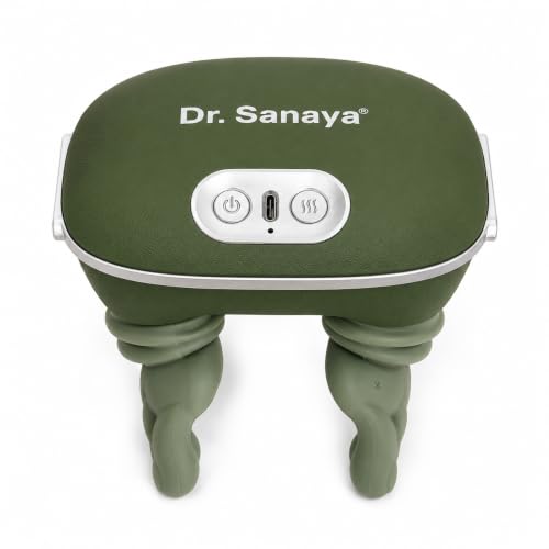 Image of Premium Bionic Heated Shiatsu Massager, Wireless Portable Electric Massager with 4D Deep Tissue Kneading for Neck, Shoulder & Back, Human Hand Simulation for Pain Relief & Muscle Relaxation (Green)